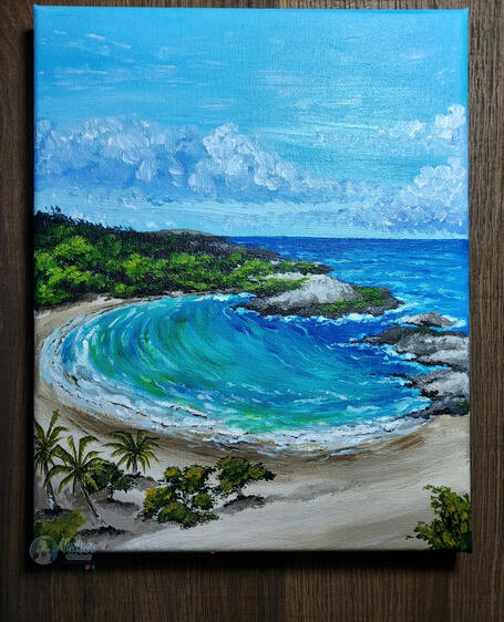 "Mar Chiquita", 8"x10", Acrylic on Canvas