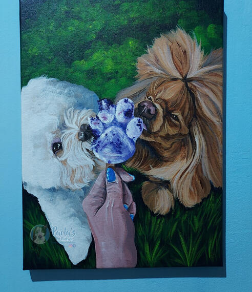 "Uz &amp; Ginger Ale", 12"x16", Acrylic on Canvas