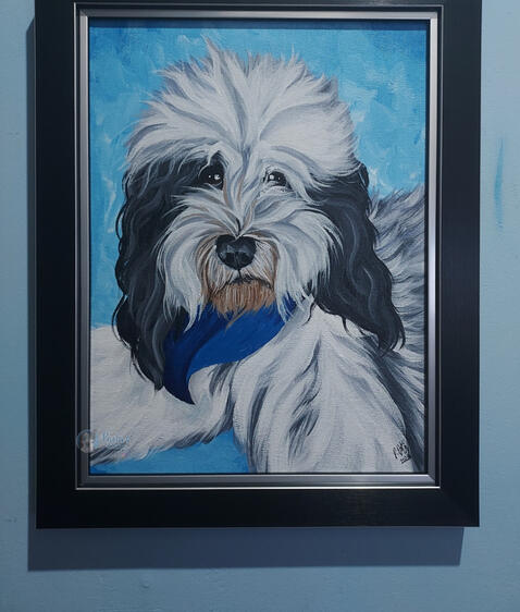 "Snoopy", 14"x18", Acrylic on Canvas